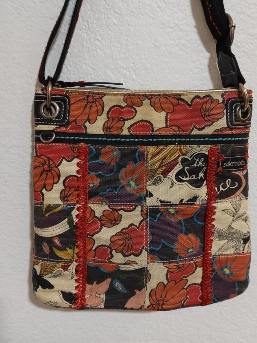 The Sak multi coloured floral crossbody bag #floral #boho #festival peace bird p